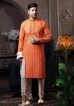 Picture of Alluring Cotton Saddle Brown Kurtas