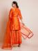 Picture of Fascinating Rayon Dark Orange Readymade Salwar Kameez