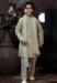 Picture of Good Looking Cotton Grey Kids Kurta Pyjama