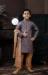 Picture of Excellent Cotton Slate Grey Kids Kurta Pyjama