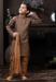 Picture of Alluring Cotton Dark Olive Green Kids Kurta Pyjama