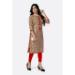 Picture of Lovely Rayon Rosy Brown Kurtis & Tunic