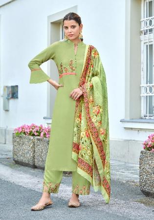 Picture of Beauteous Rayon Dark Khaki Readymade Salwar Kameez