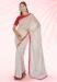 Picture of Pleasing Georgette Off White Saree