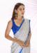 Picture of Gorgeous Georgette Silver Saree