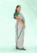 Picture of Pleasing Georgette Off White Saree