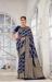 Picture of Grand Silk Midnight Blue Saree