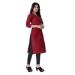 Picture of Well Formed Cotton Fire Brick Kurtis & Tunic