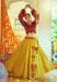 Picture of Resplendent Silk Dark Golden Rod Lehenga Choli