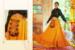 Picture of Appealing Silk Golden Rod Lehenga Choli