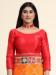 Picture of Delightful Silk Dark Orange Saree