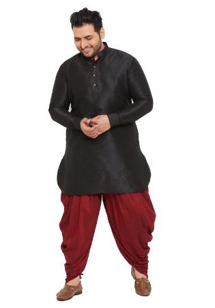 Picture of Amazing Silk Black Kurtas