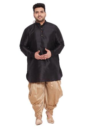 Picture of Pretty Silk Black Kurtas