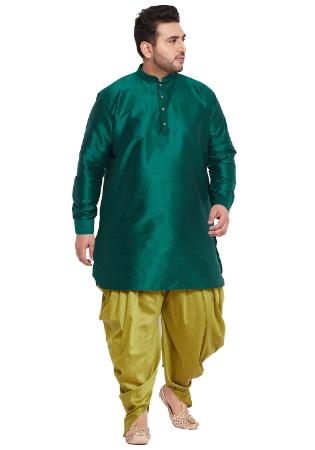 Picture of Splendid Silk Teal Kurtas