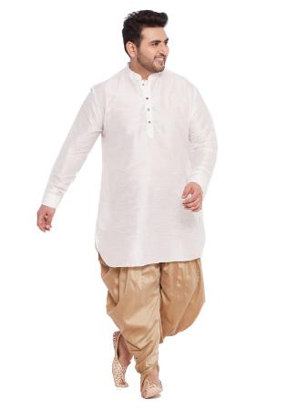 Picture of Admirable Silk White Kurtas