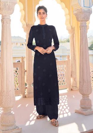 Picture of Excellent Georgette Dark Slate Grey Kurtis & Tunic