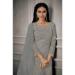 Picture of Fascinating Net Slate Grey Anarkali Salwar Kameez