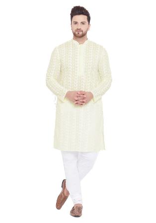 Picture of Elegant Cotton Beige Kurtas