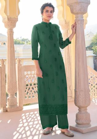 Picture of Taking Georgette Dark Slate Grey Kurtis & Tunic