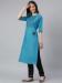 Picture of Fascinating Cotton Steel Blue Kurtis & Tunic