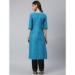 Picture of Fascinating Cotton Steel Blue Kurtis & Tunic