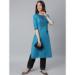 Picture of Fascinating Cotton Steel Blue Kurtis & Tunic