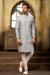 Picture of Charming Georgette & Satin Off White Indo Western