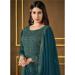 Picture of Silk Midnight Blue Straight Cut Salwar Kameez