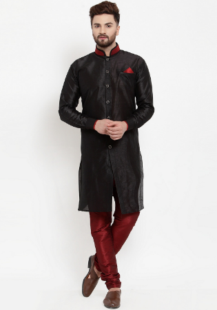 Picture of Admirable Silk Black Kurtas