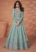 Picture of Georgette Dark Sea Green Anarkali Salwar Kameez