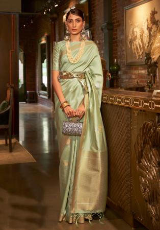 Picture of Grand Silk Dark Khaki Saree