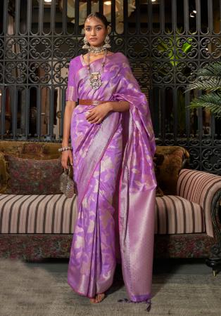 Picture of Statuesque Silk Light Slate Grey Saree