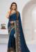 Picture of Shapely Georgette Midnight Blue Saree