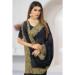 Picture of Bewitching Georgette Dark Slate Grey Saree