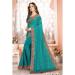 Picture of Superb Georgette Sea Green Saree