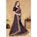 Picture of Pretty Georgette Midnight Blue Saree