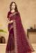 Picture of Pretty Georgette Maroon Saree