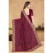 Picture of Pretty Georgette Maroon Saree