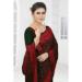 Picture of Statuesque Georgette Dark Slate Grey Saree