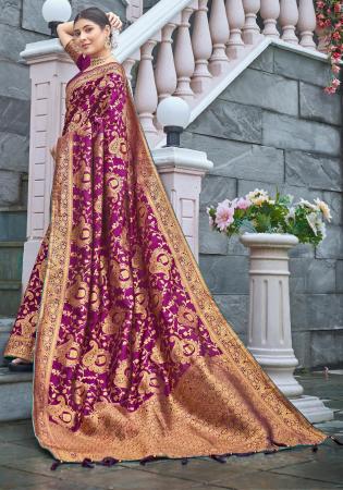 Picture of Beauteous Silk Brown Saree