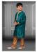 Picture of Appealing Silk Teal Kids Kurta Pyjama