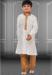 Picture of Admirable Silk White Kids Kurta Pyjama