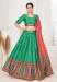 Picture of Statuesque Satin Medium Sea Green Lehenga Choli