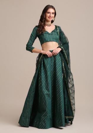 Picture of Marvelous Silk Dark Slate Grey Lehenga Choli