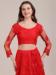 Picture of Good Looking Net Dark Red Lehenga Choli