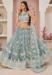 Picture of Grand Cotton Light Slate Grey Lehenga Choli