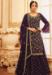 Picture of Sightly Georgette Purple Straight Cut Salwar Kameez