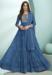 Picture of Georgette Dark Slate Blue Anarkali Salwar Kameez