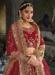 Picture of Graceful Linen Fire Brick Lehenga Choli