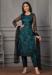 Picture of Appealing Net Midnight Blue Straight Cut Salwar Kameez